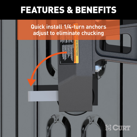 Curt GM Puck System 5th Wheel Legs, 25,000 lbs. 16029